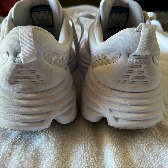 Hoka One One Women's White Athletic Shoes - Picture 5 of 8